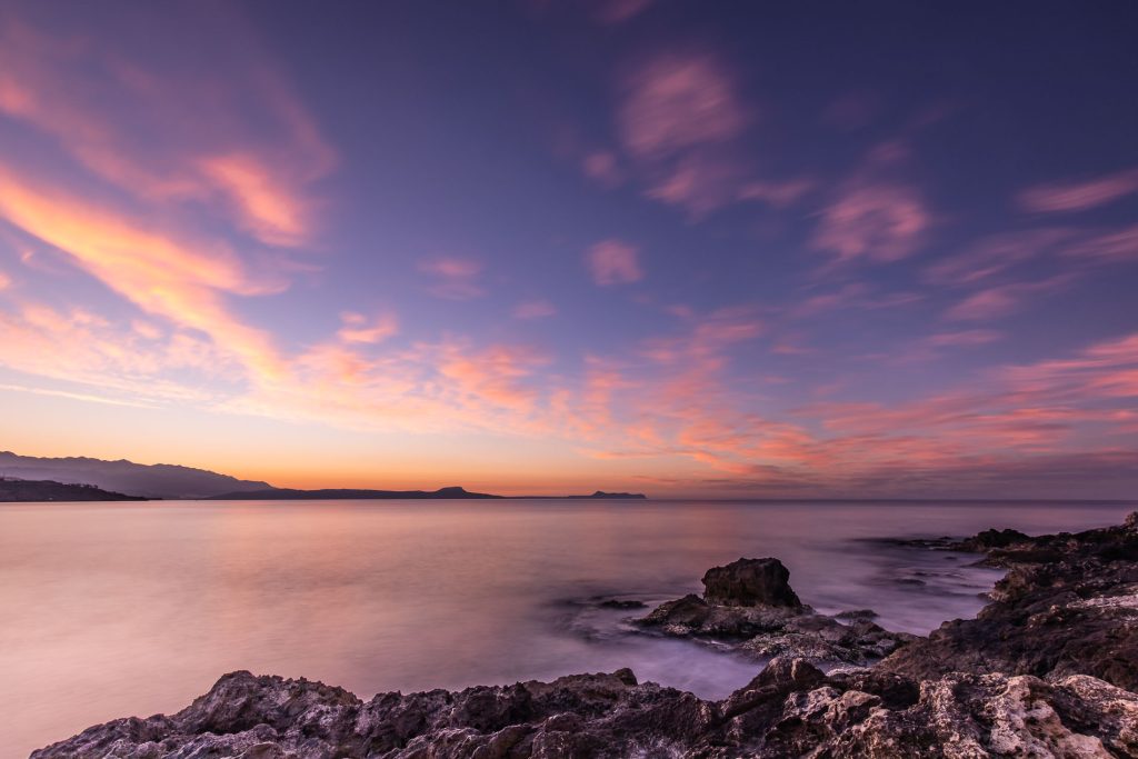 Zonsondergang Op Kreta
